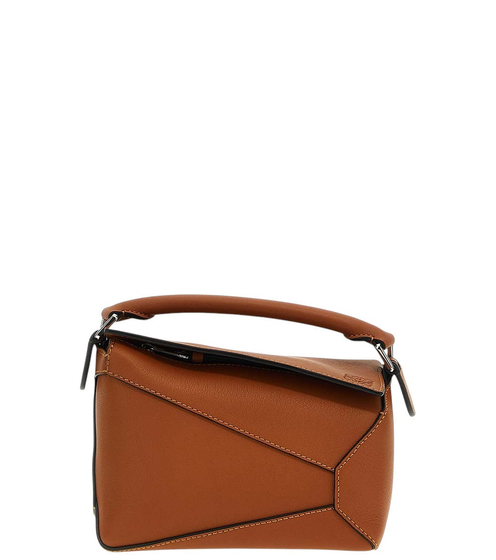 Brown Puzzle Edge Mini Crossbody Bag 1