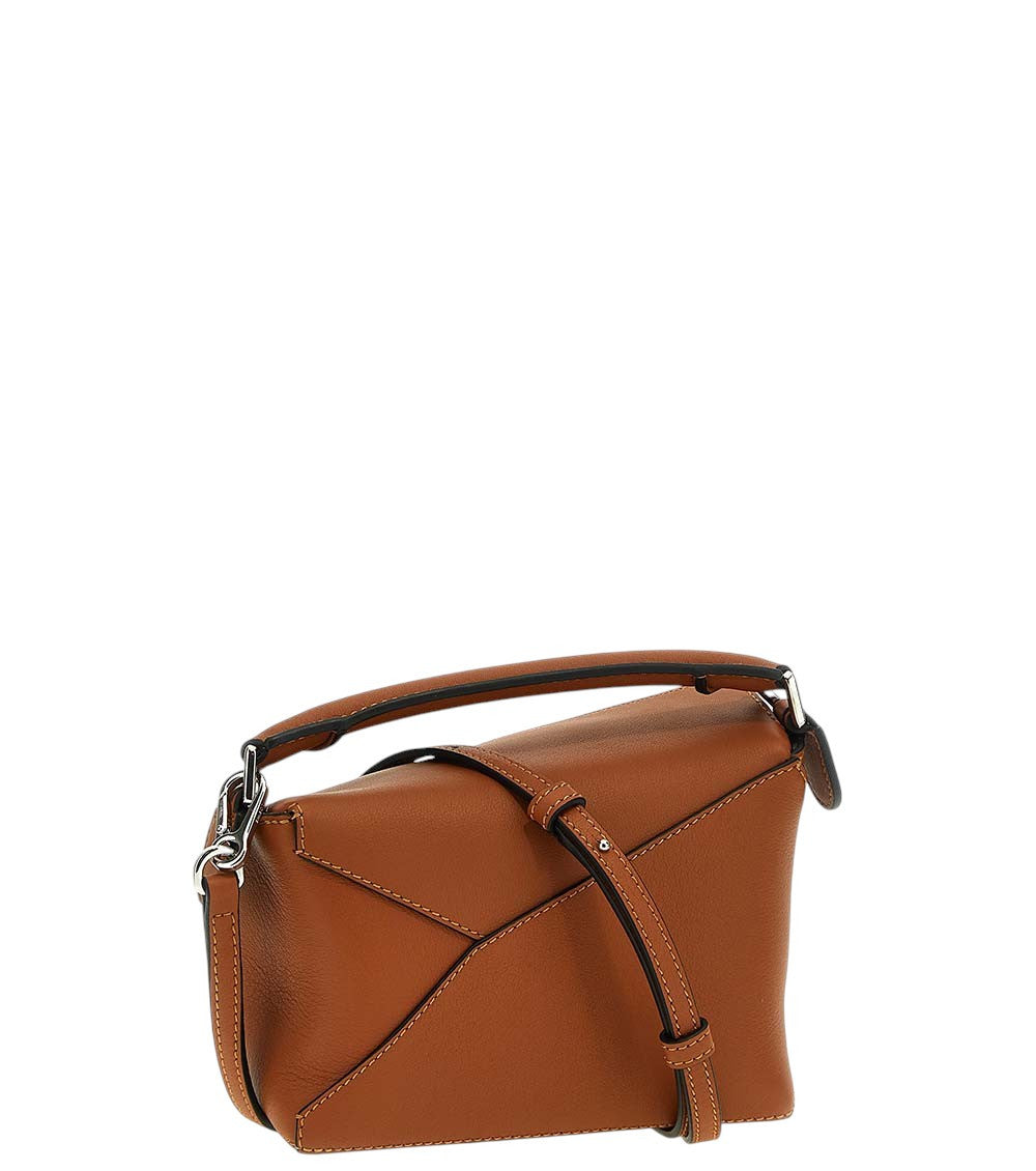 Brown Puzzle Edge Mini Crossbody Bag 2