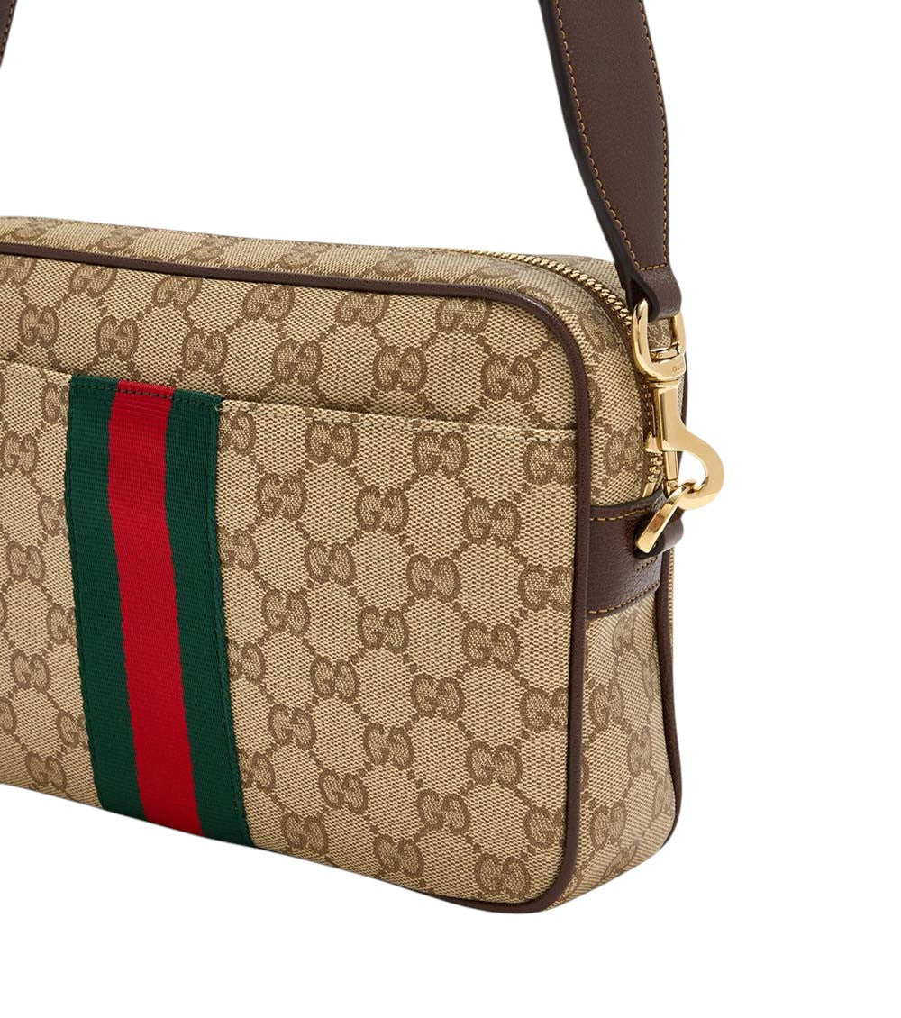 Beige Logo Small Crossbody Bag 3