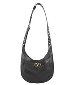 Black VLogo Medium Crossbody Bag 1