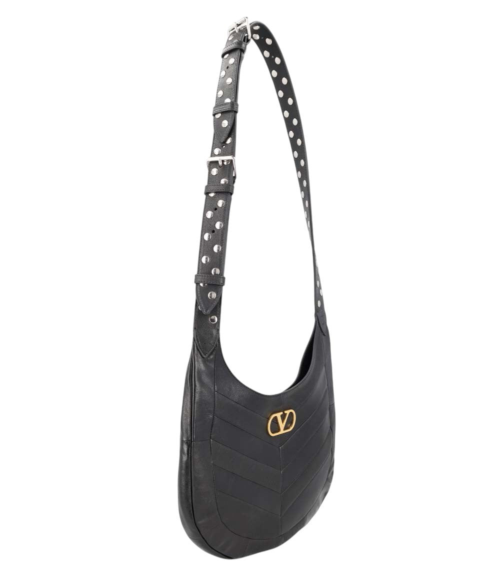 Black VLogo Medium Crossbody Bag 2