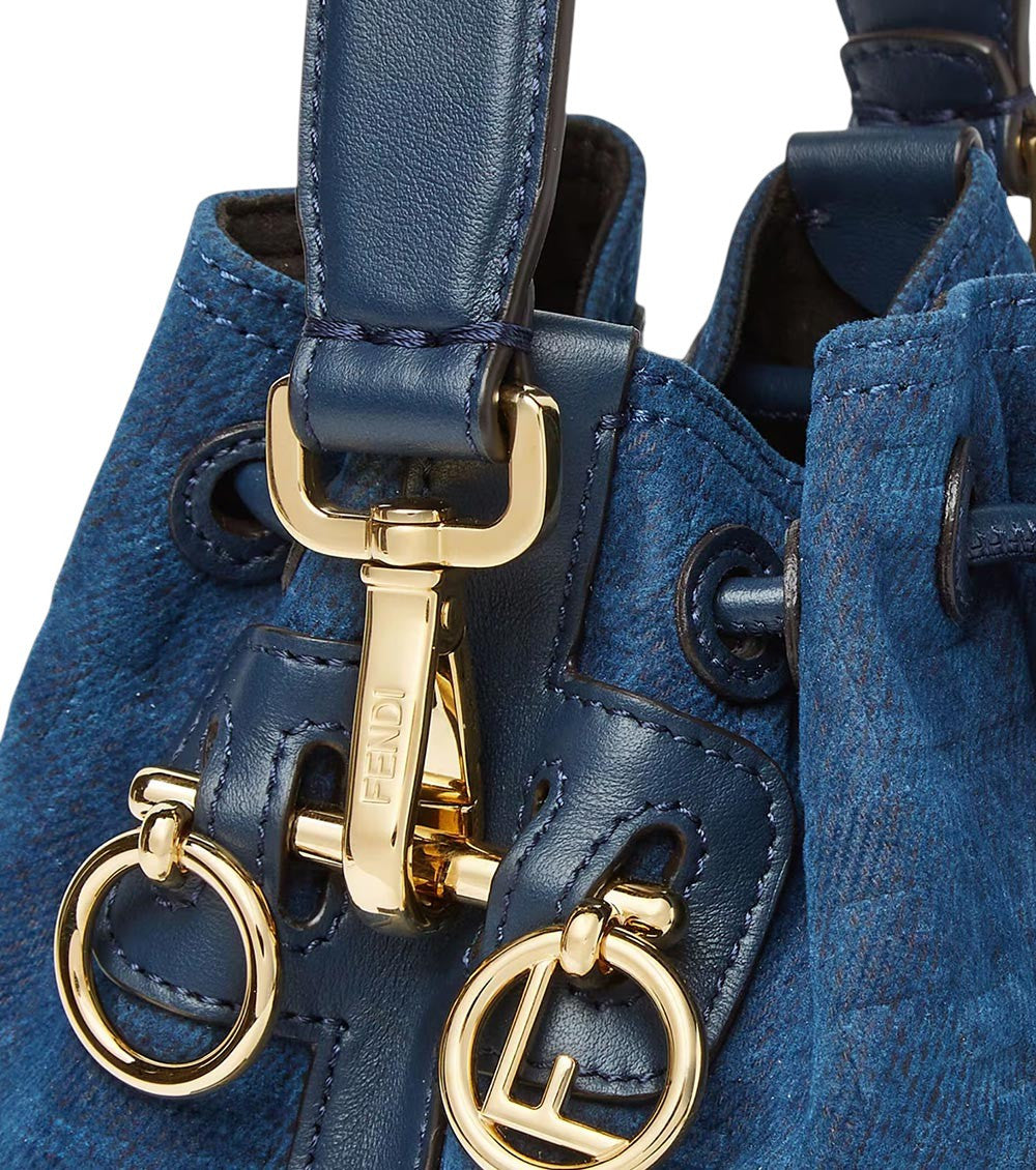 Blue Mon Tresor Mini Bucket Bag 4