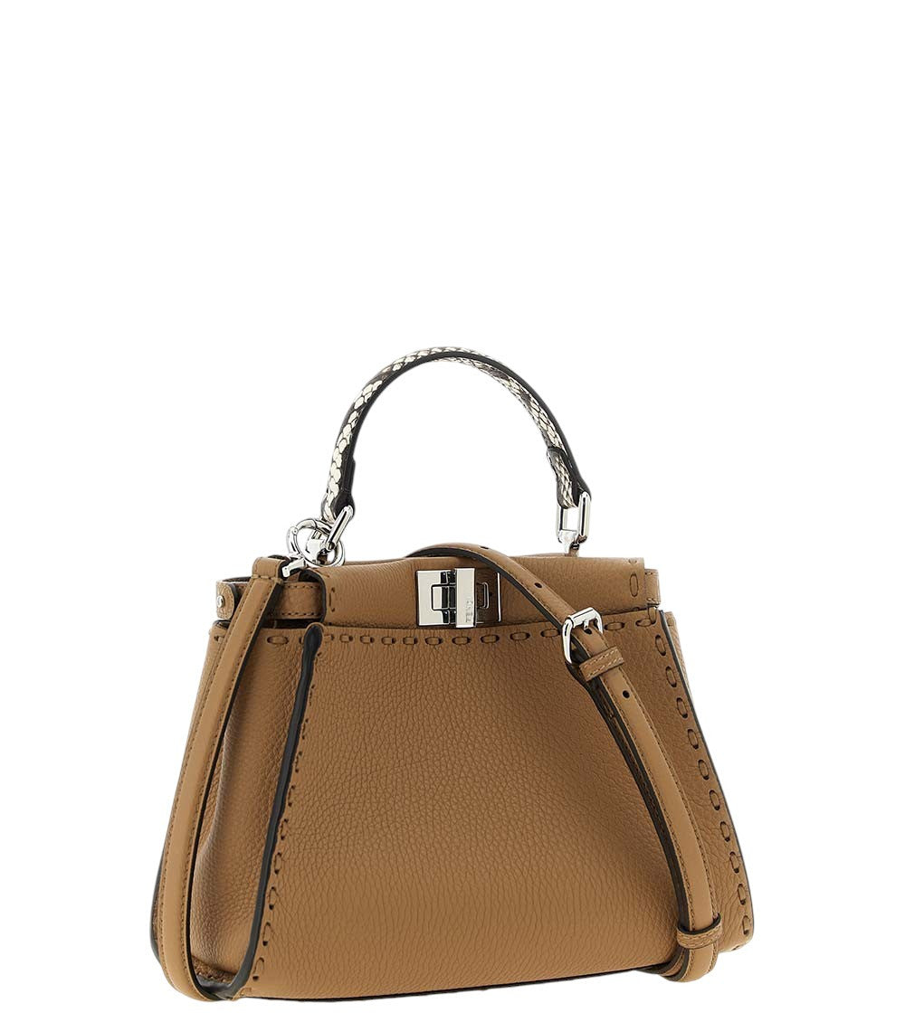 Beige Peekaboo Mini Satchel 2