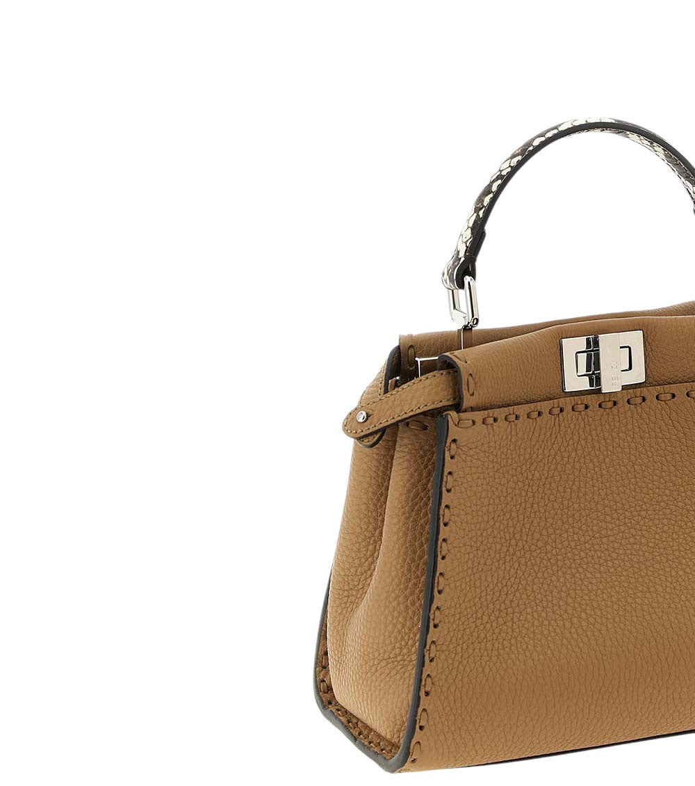 Beige Peekaboo Mini Satchel 3