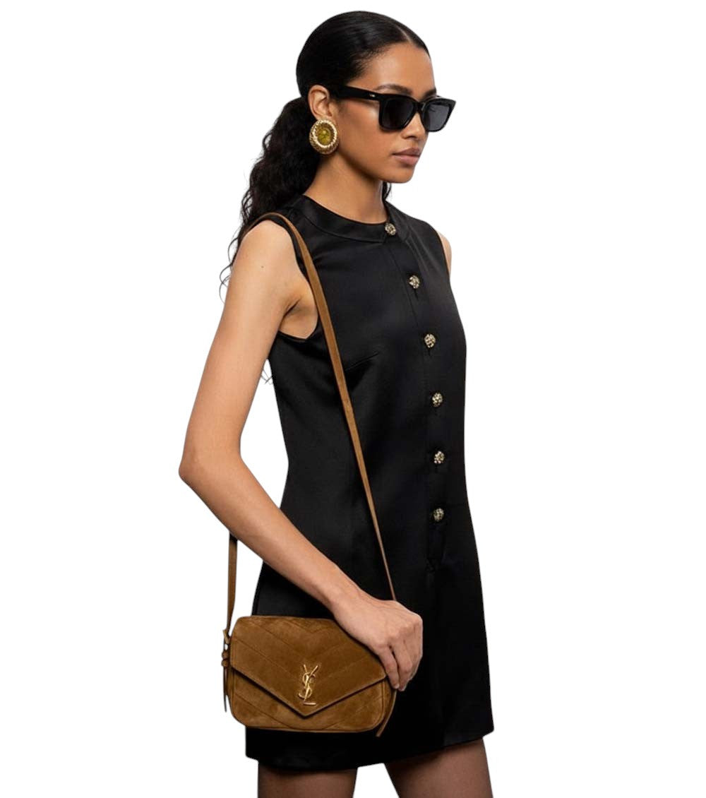 Brown Loulou Small Crossbody Bag 5