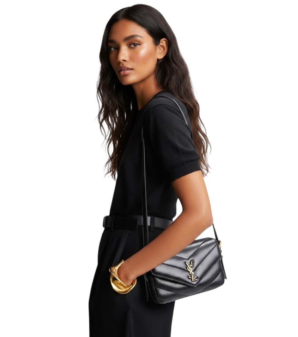 Black Loulou Small Crossbody Bag 5