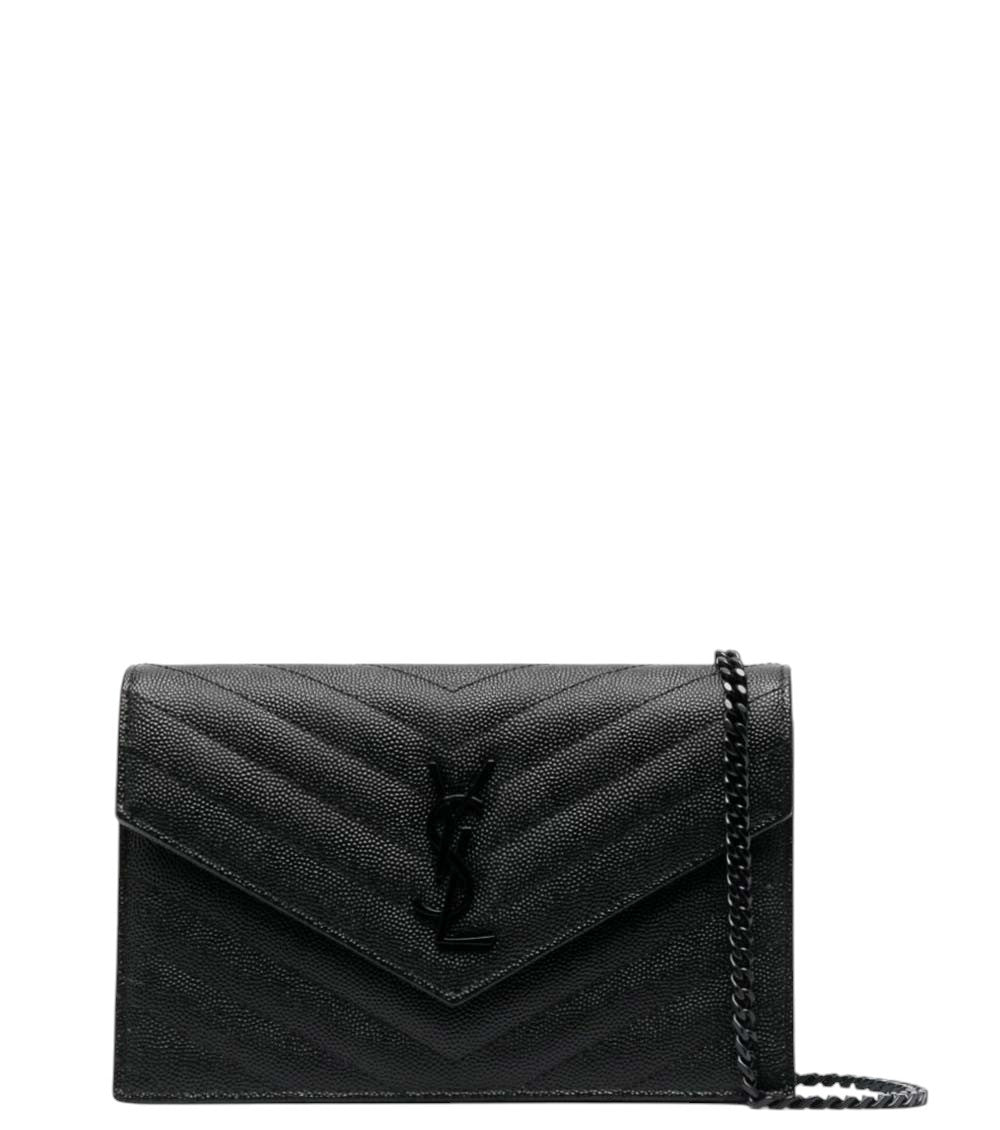 Black Cassandre Envelope Mini Crossbody 1