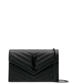 Black Cassandre Envelope Mini Crossbody 1
