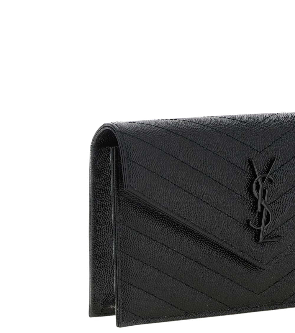Black Cassandre Envelope Mini Crossbody 3