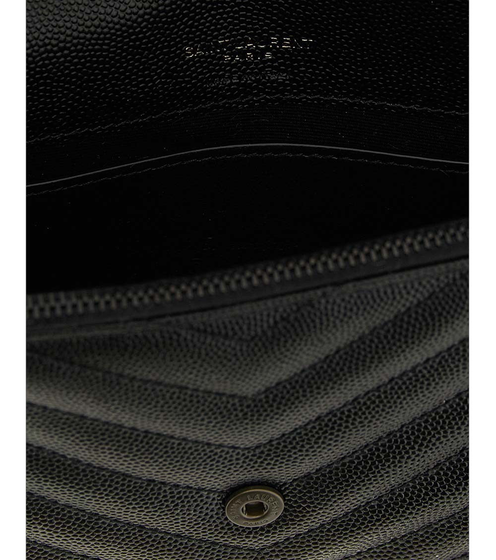 Black Cassandre Envelope Mini Crossbody 4