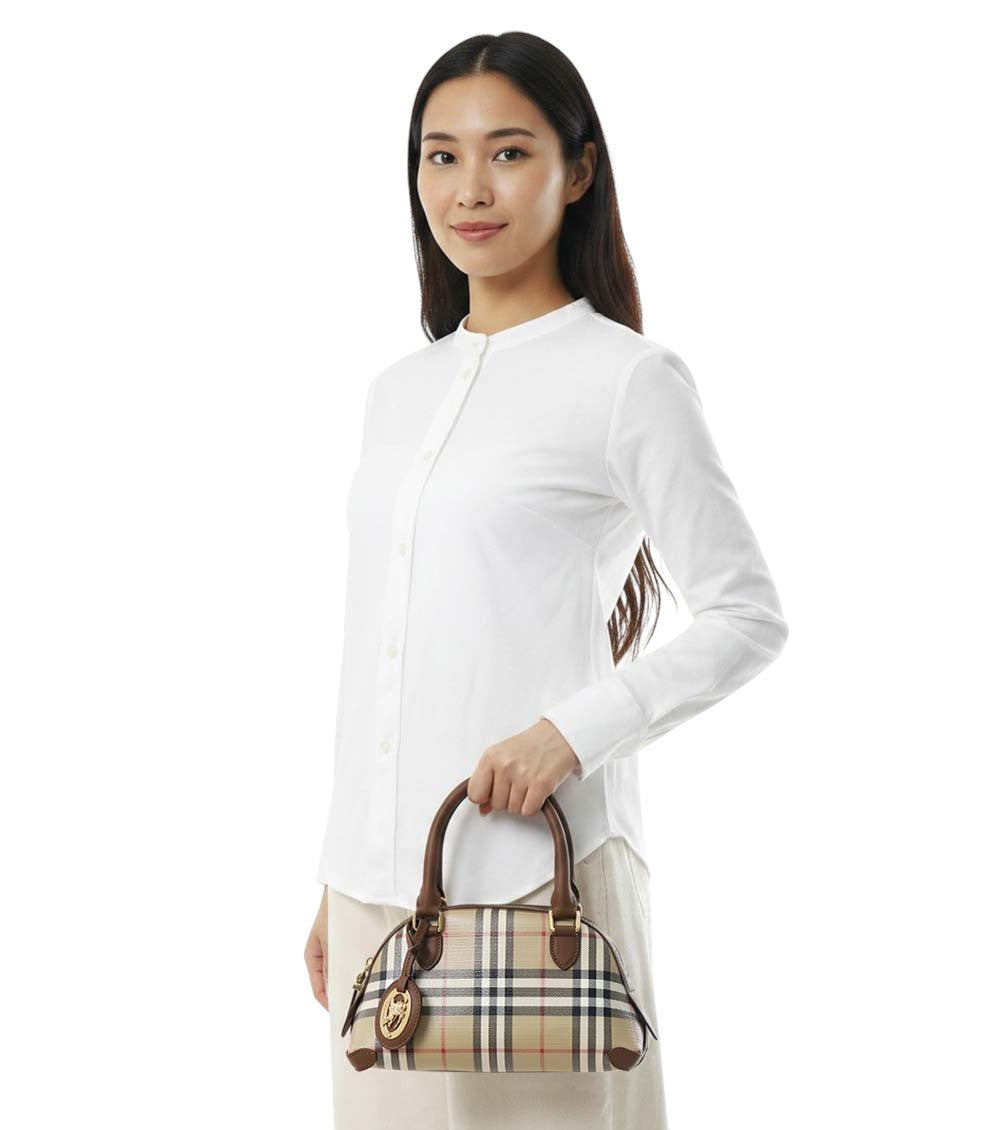 Beige Primrose Mini Duffle Bag 5
