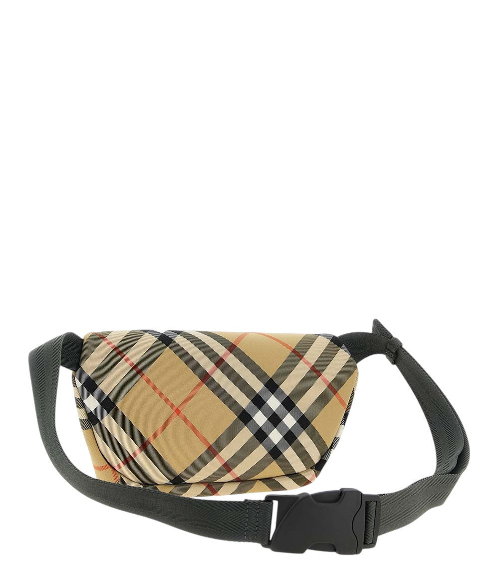 Beige Check Small Crossbody Bag 2