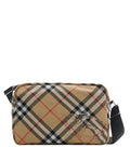 Beige Check Small Crossbody Bag 1