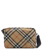 Beige Check Small Crossbody Bag 1