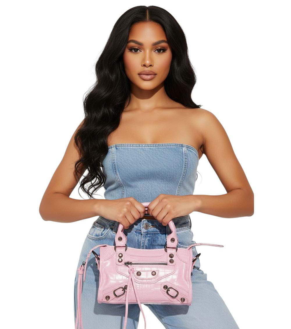 Pink Le City Mini Satchel 5