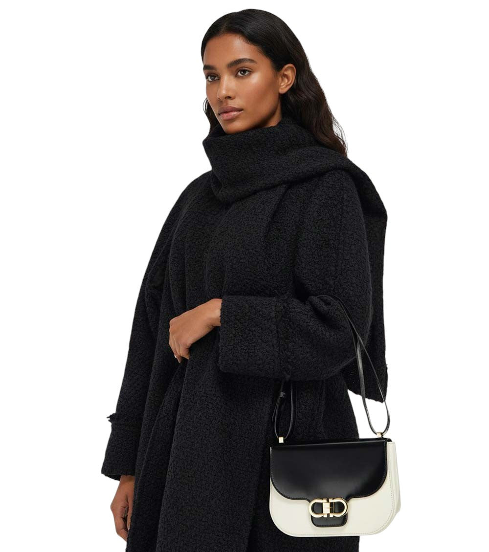 BlackWhite Double Gancini XS Crossbody Bag 5