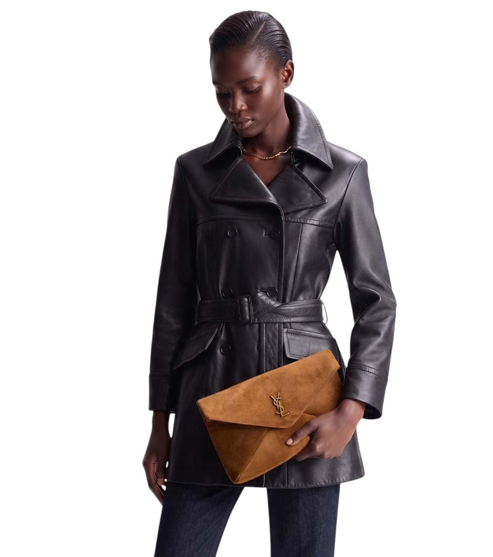 Brown Cassandre Clutch 5