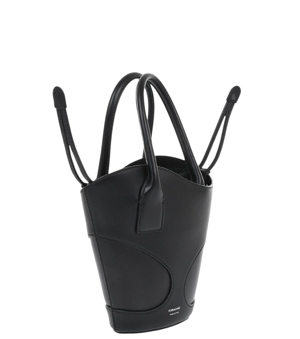 Black Logo Small Tote 4