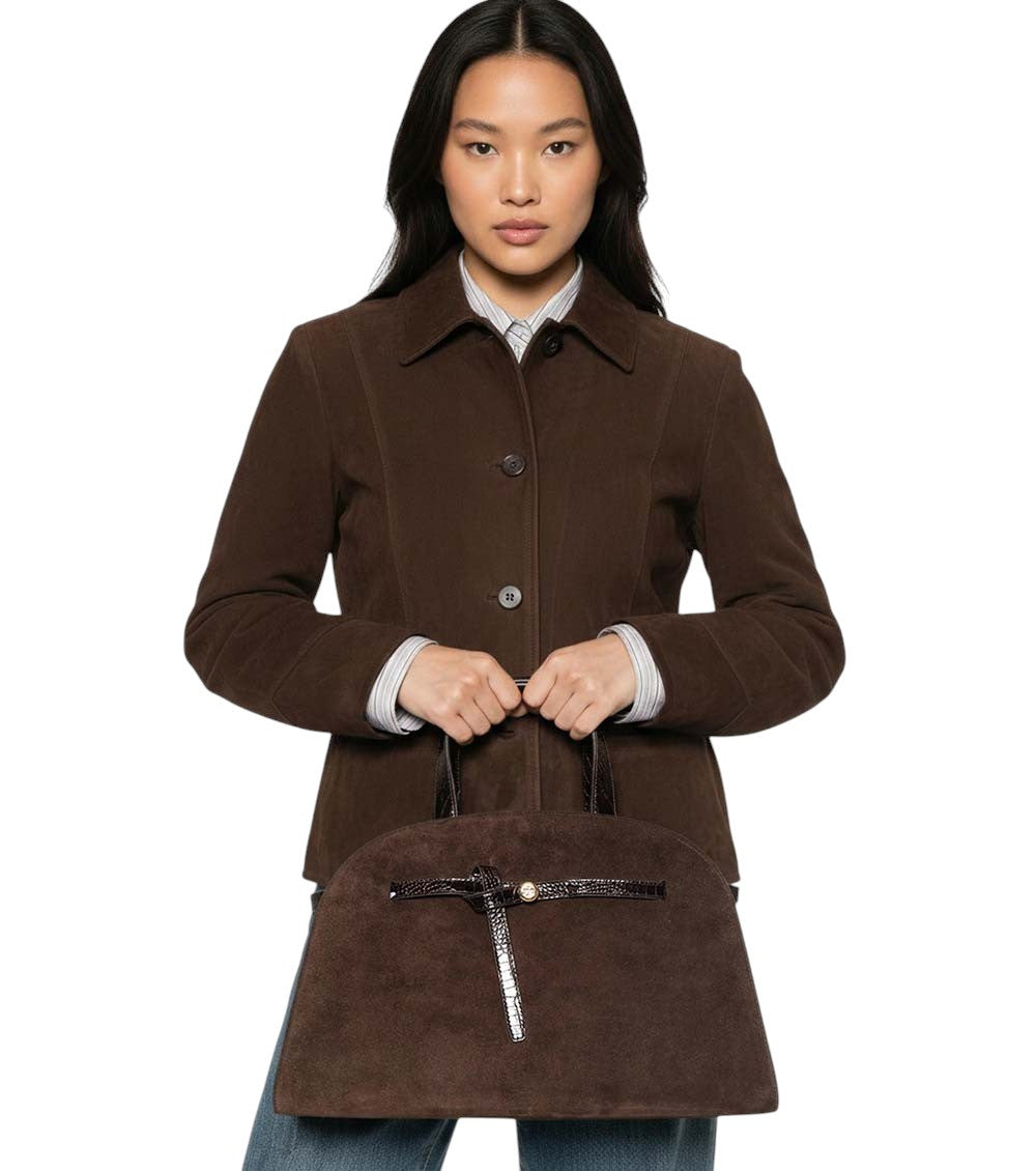 Dark Brown Romy Large Duffle Bag 5