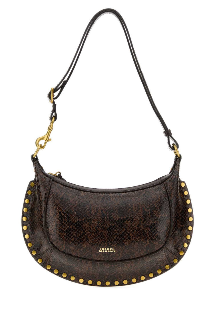 Brown Oskan Moon Medium Shoulder Bag 1