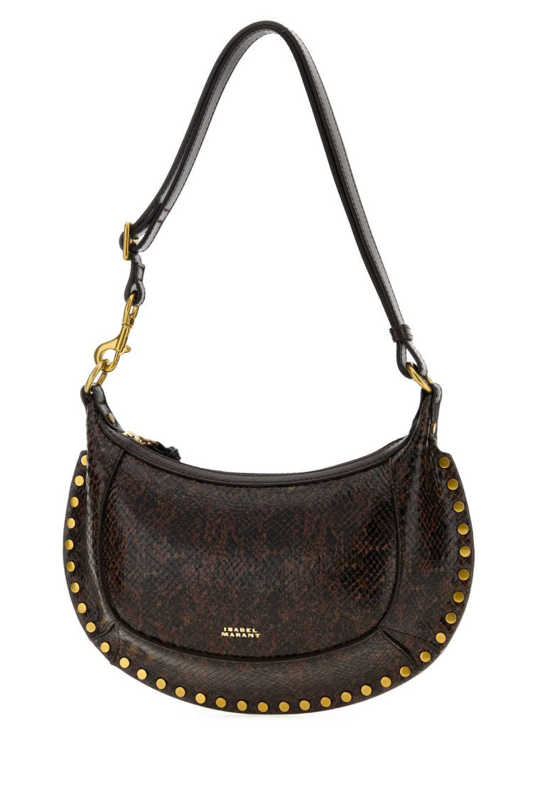 Brown Oskan Moon Medium Shoulder Bag 2