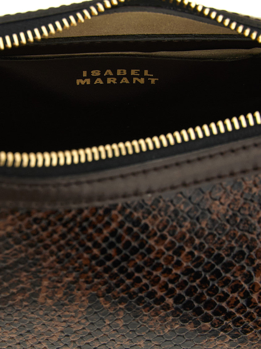 Brown Oskan Moon Medium Shoulder Bag 4