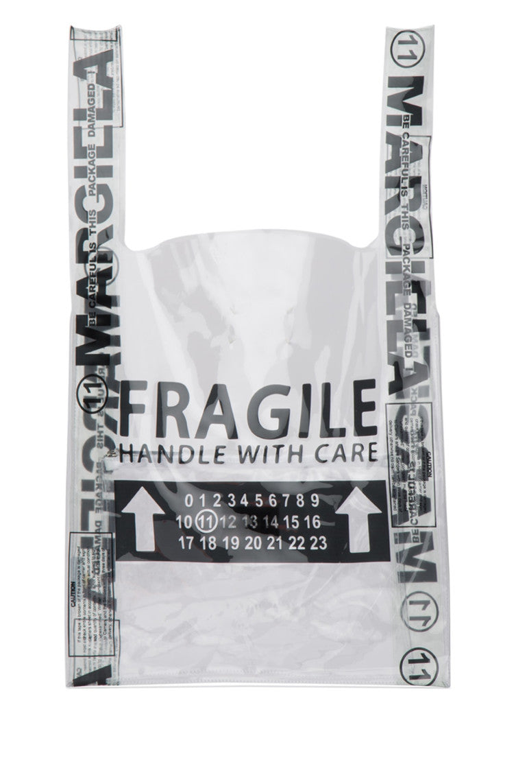 Black/White Fragile tote bag 2