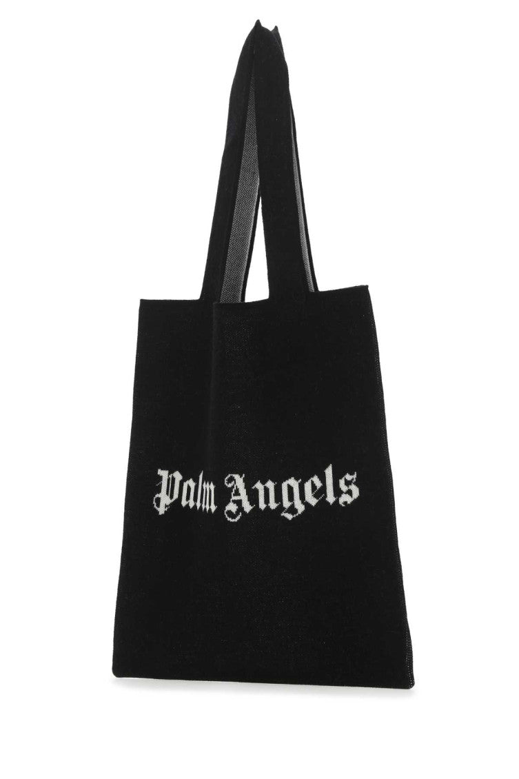 Black logo-print tote bag 2