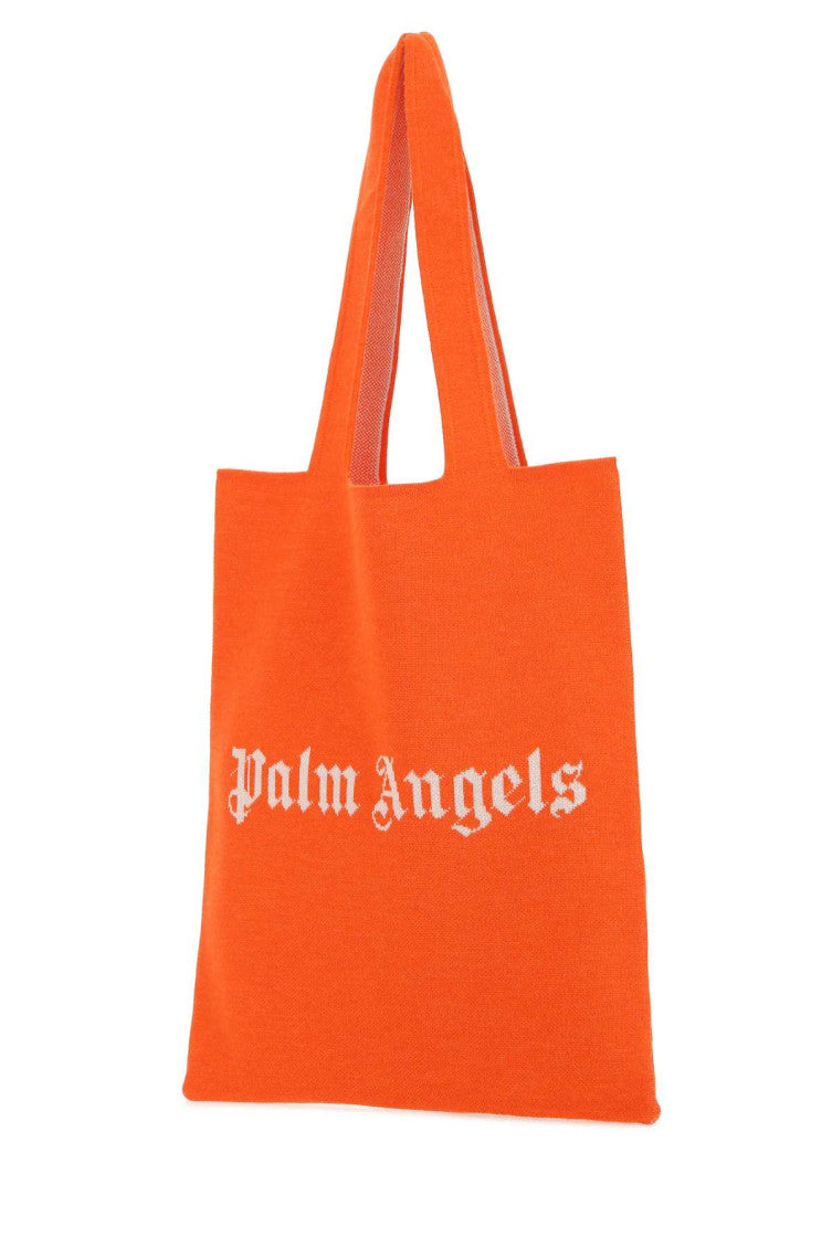 Orange logo print Tote Bag 2
