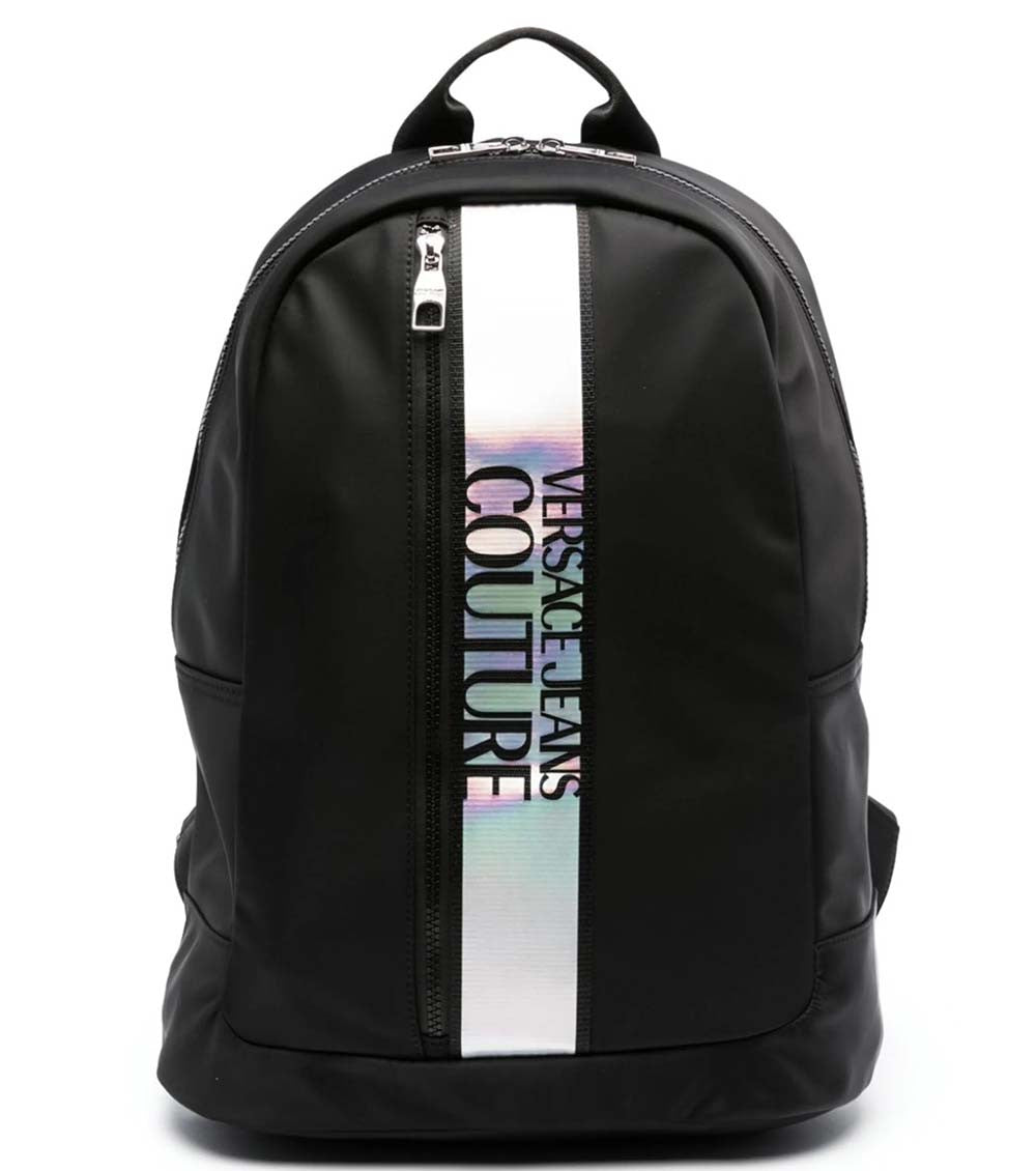 Black Logo Large Backpack 1