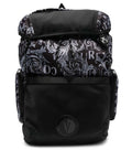 Black All Over Logo Large Backpack 1