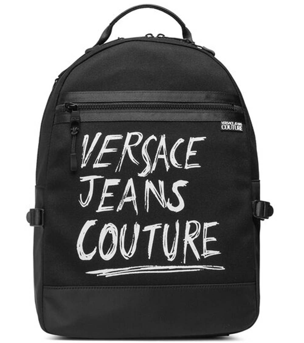 Black Logo Large Backpack 1
