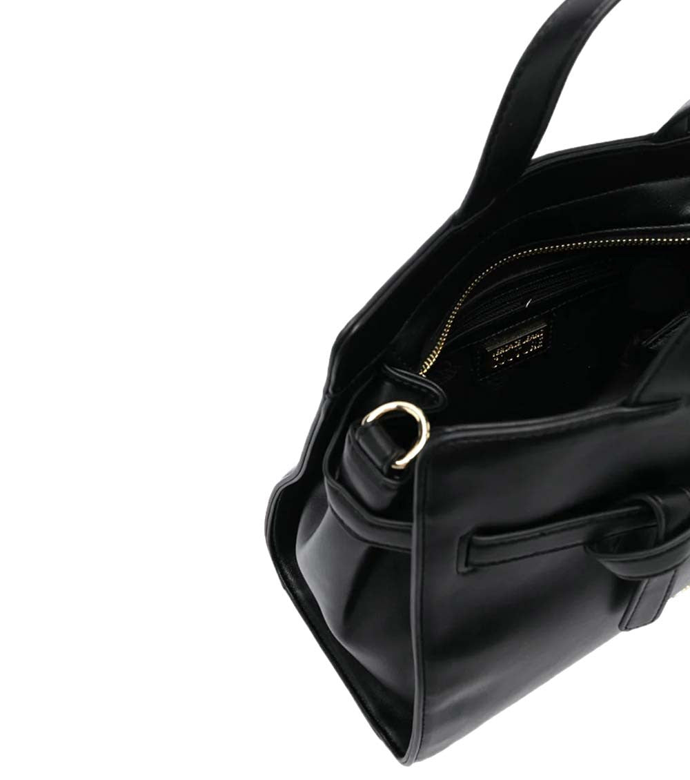 Black Logo-Buckle Small Satchel 3