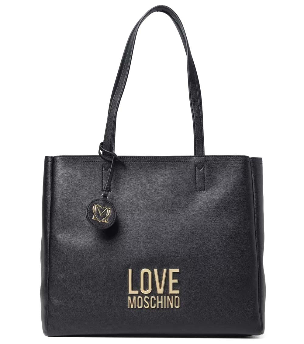 Black Logo Plaque Large Tote 1