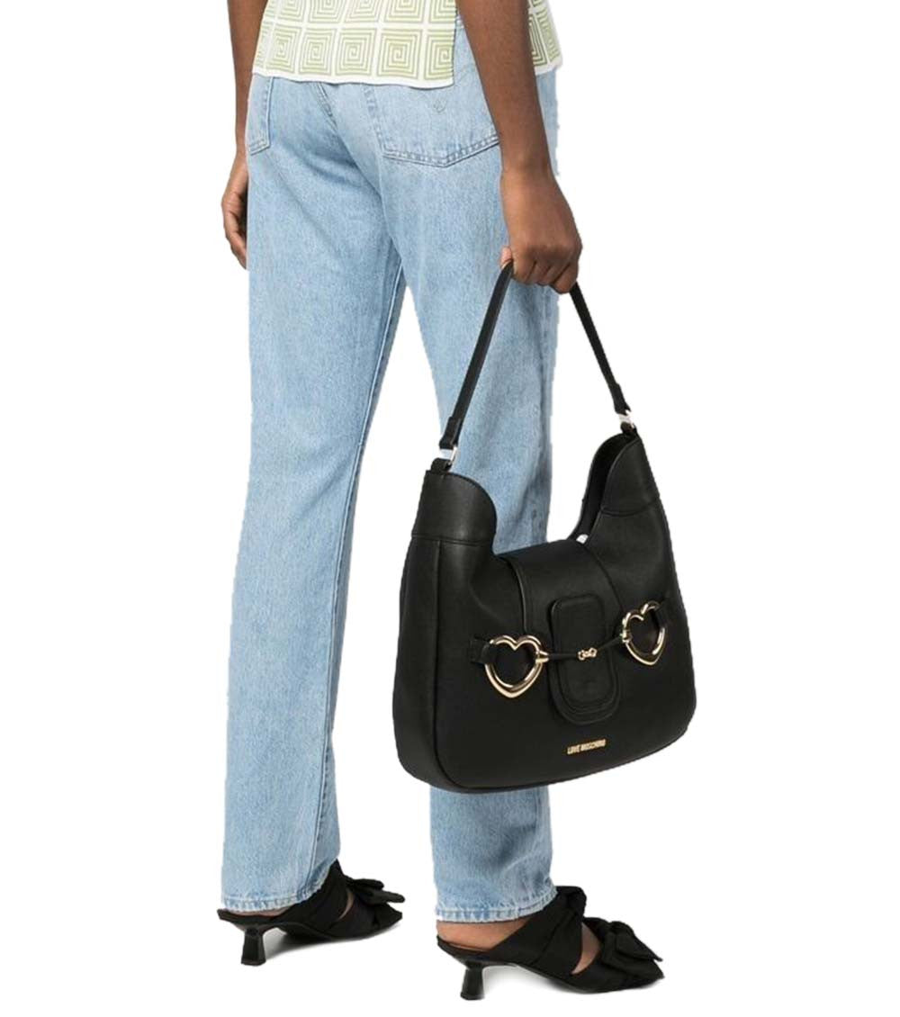 Black Heart Clamp Medium Hobo 4