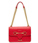 Red Clamp Medium Shoulder Bag 1