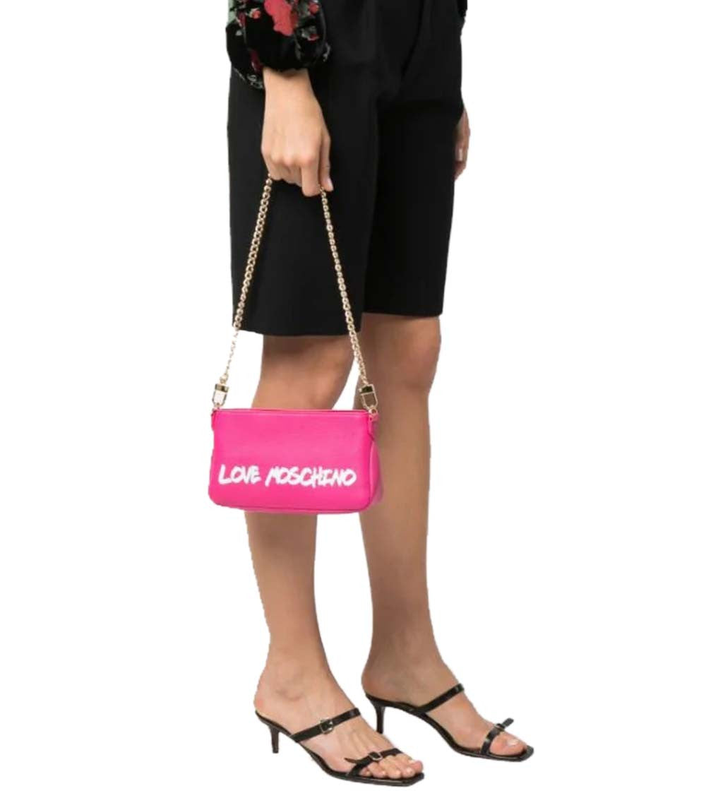 Pink Logo Small Shoulder Bag 4