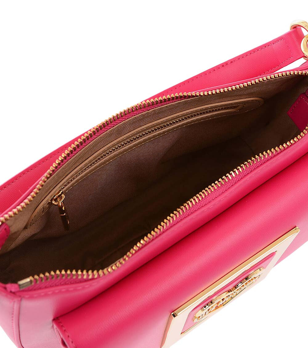 Fuchsia Logo Medium Shoulder Bag 3