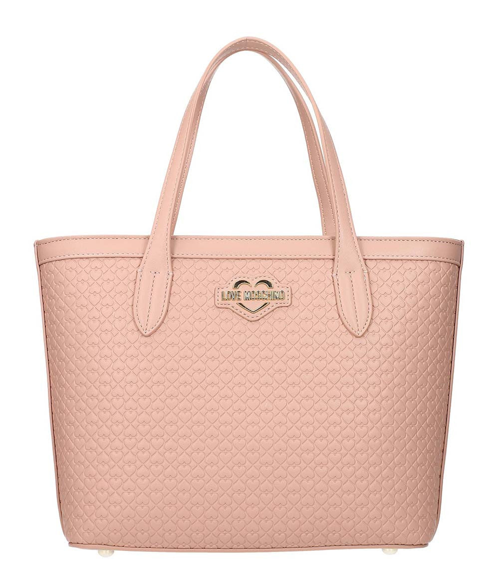 Light Pink Valentina Top Zip Small Tote 1