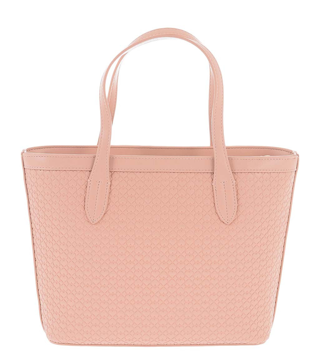 Light Pink Valentina Top Zip Small Tote 2