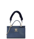 Blue Logo Plaque Small Satchel 1