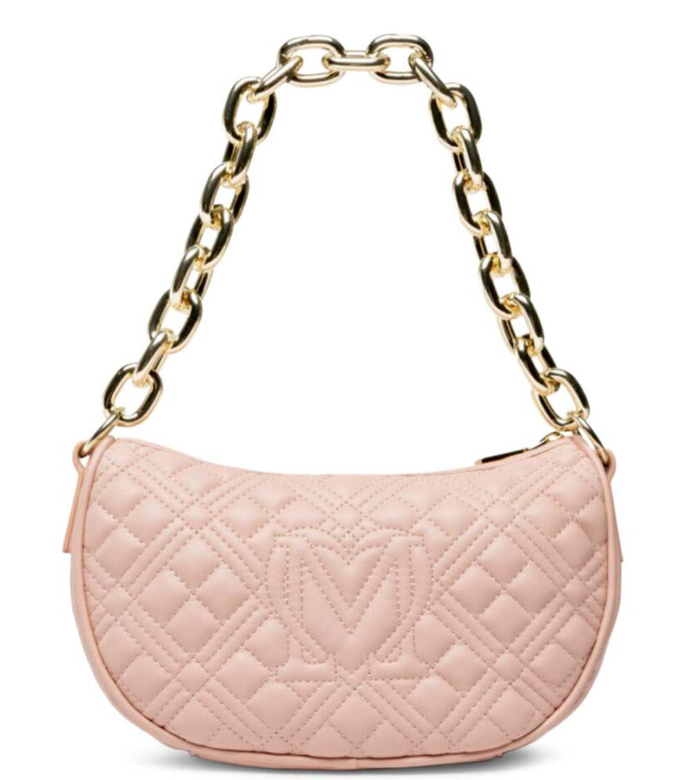 Pink Quilted Medium Shoulder Bag 2