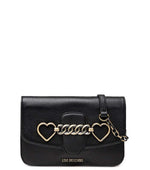Black Heart-Charm Small Shoulder Bag 1