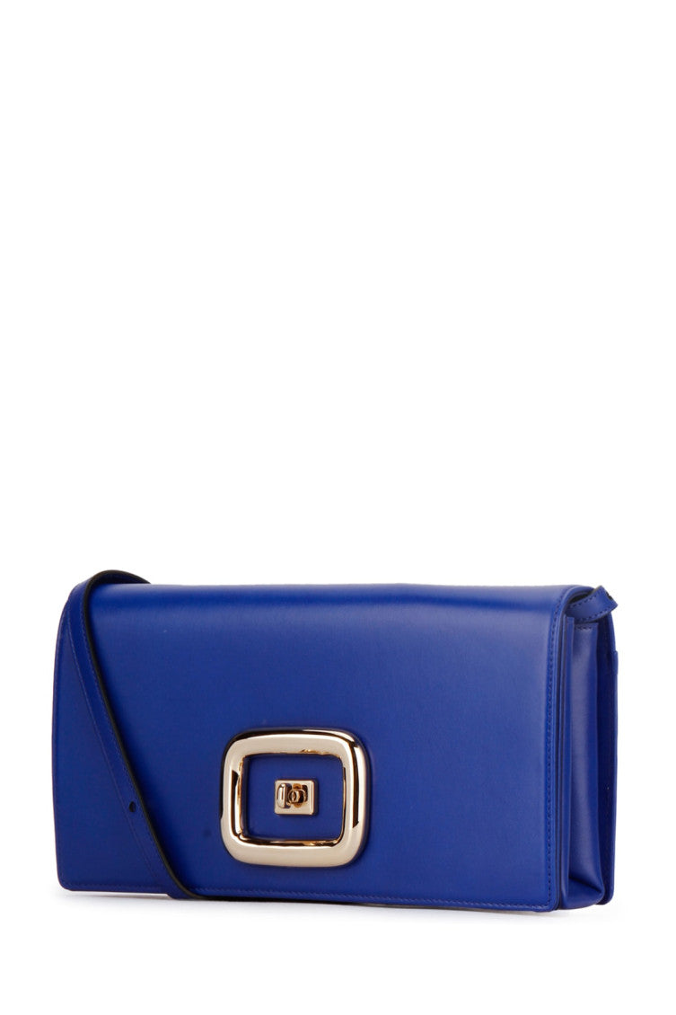 Royal Blue Embossed-logo Shoulder Bag 2