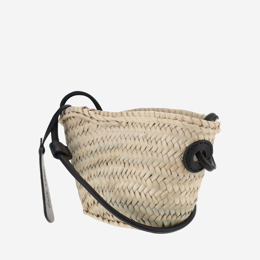 Beige STRAW CROSSBODY BAG 2