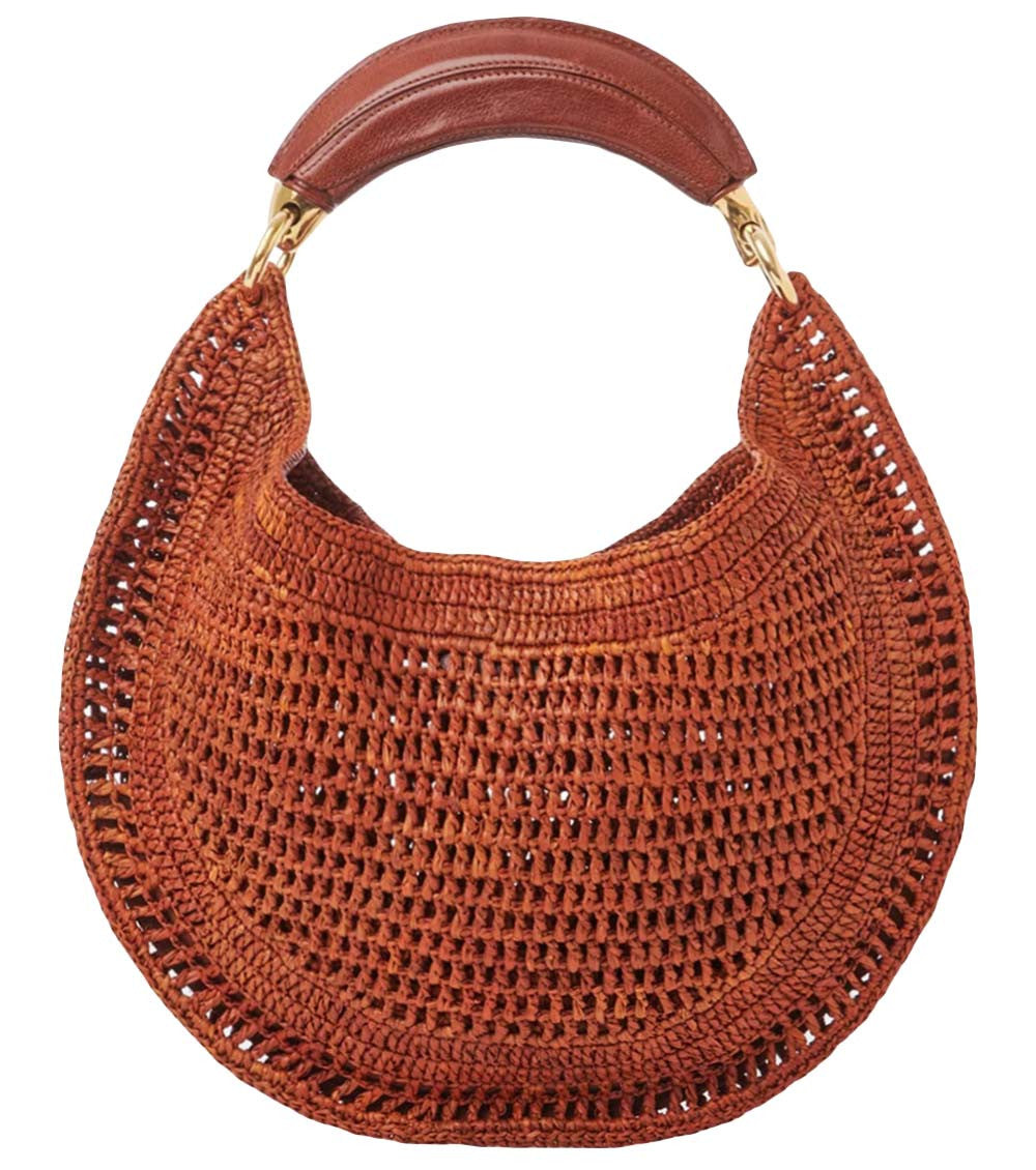 Brown Summer Banana Large Hobo 3
