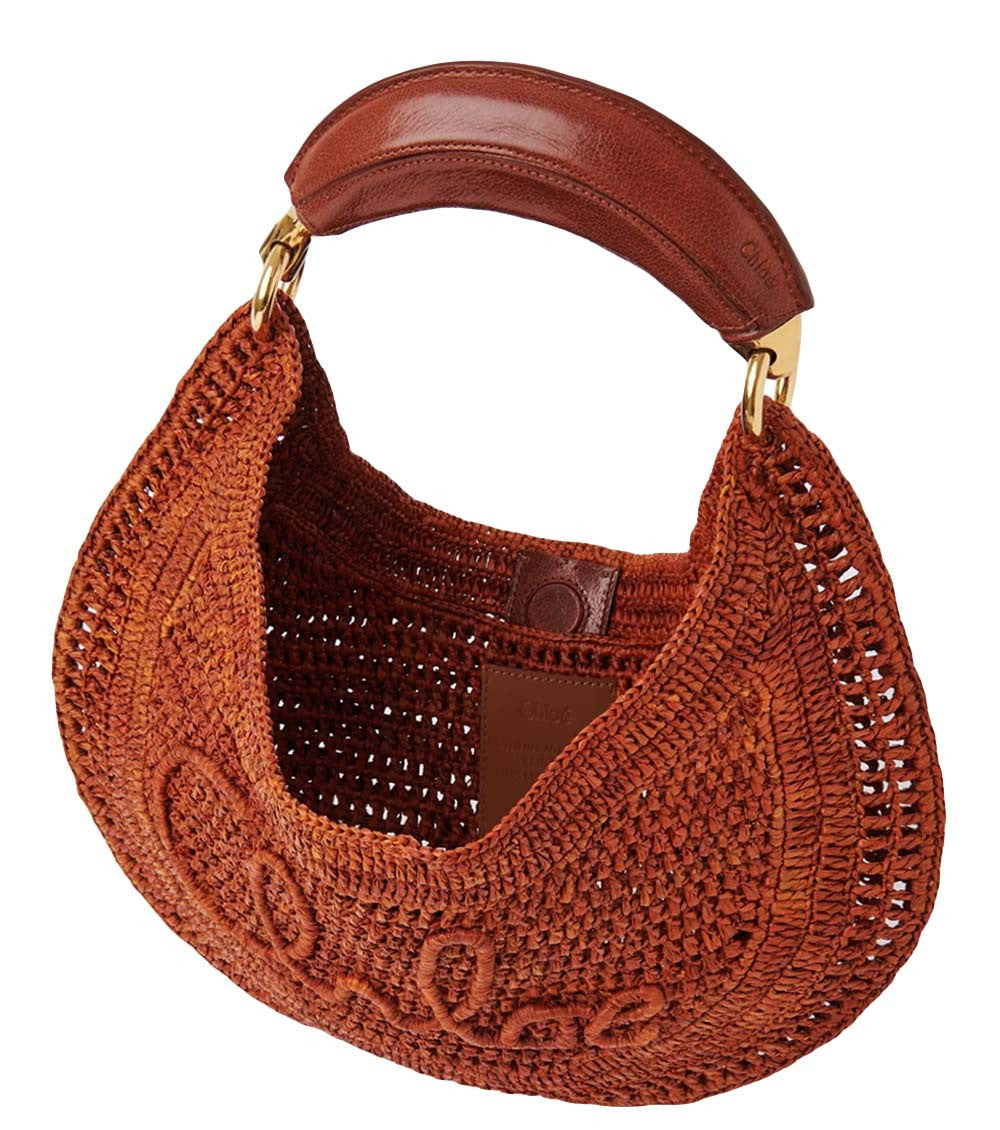 Brown Summer Banana Large Hobo 4