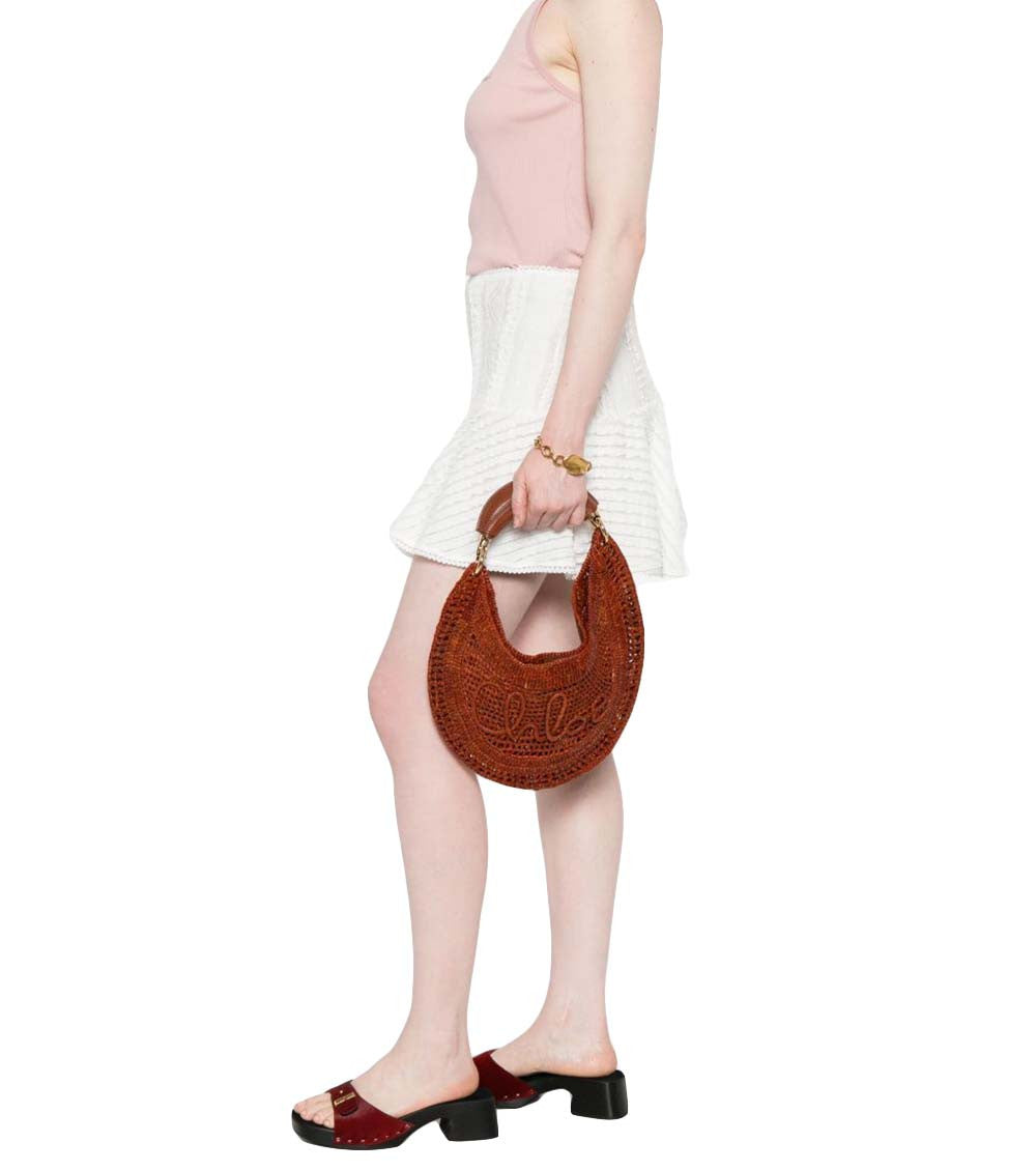 Brown Summer Banana Large Hobo 5