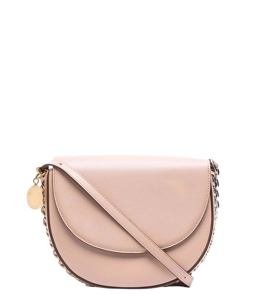 Pink chain-trimmed Medium shoulder bag 1