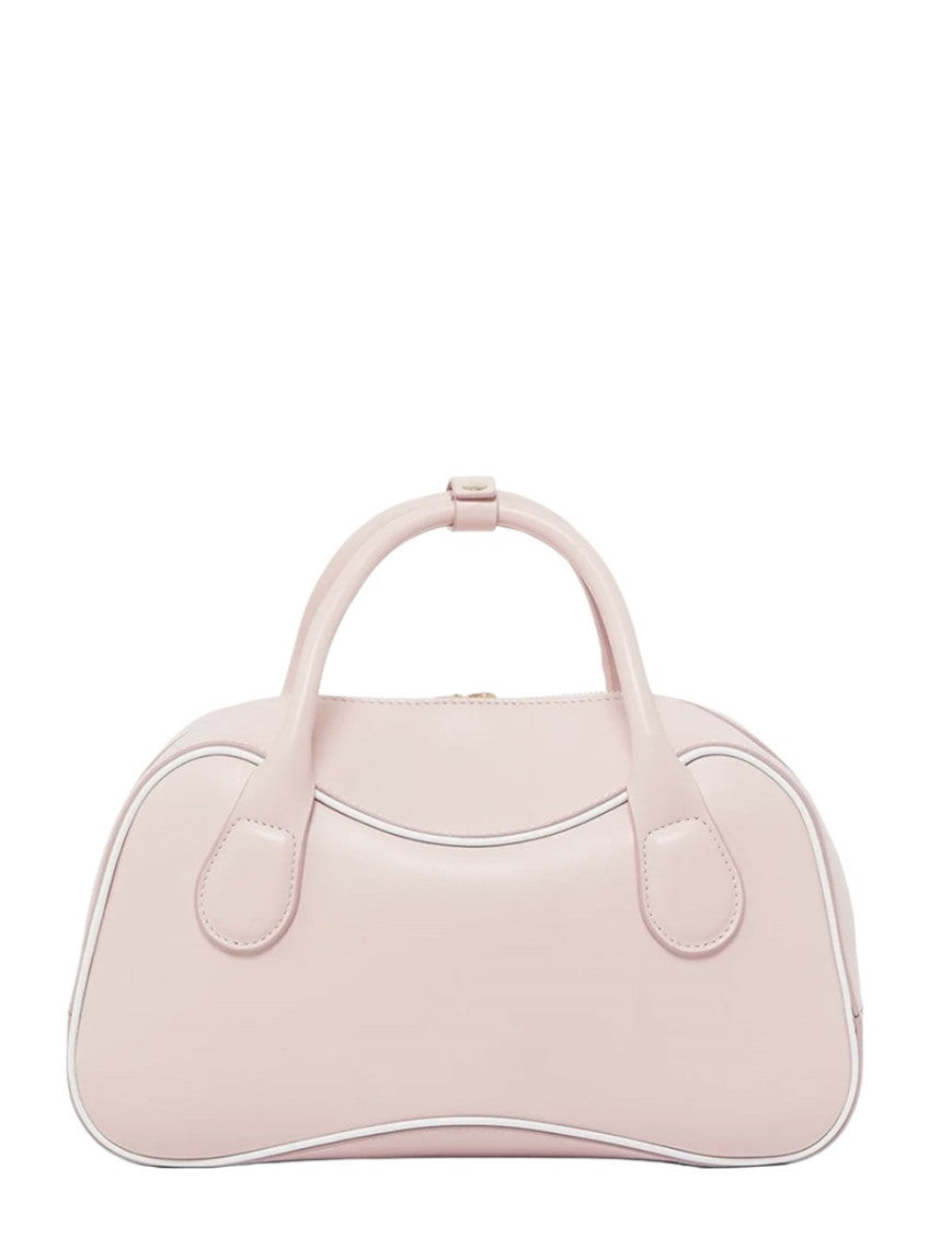 Pink Logo Top Zip Mini Satchel 4